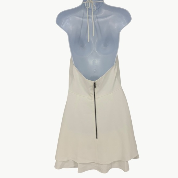 NWT Alice + Olivia Women’s Sicily Halter Neck Shorts Romper | Sz 10 | Off White - Picture 4 of 16